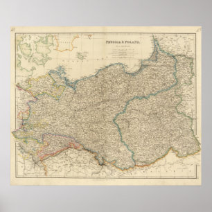 Affiche La Prusse, Pologne