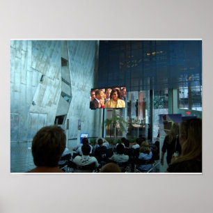 Affiche La radiotélévision d'investiture de Barack Obama e