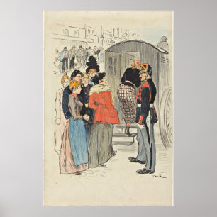 Affiche La Rafle-1893 by Theophile Alexandre Steinlen