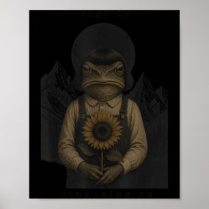 Affiche La rage de grenouille me consume Mème sarcastique