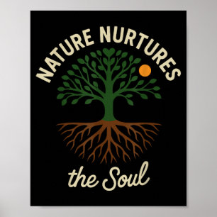Affiche La randonnée est une thérapie drôle sentier de nat