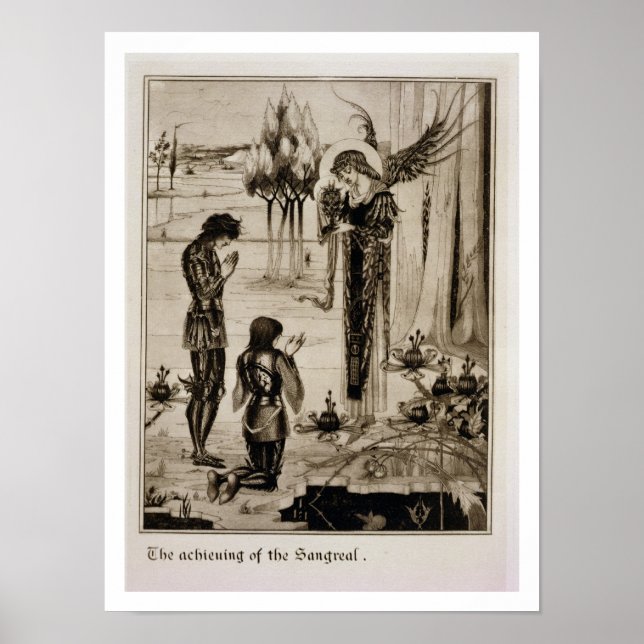 Affiche La réalisation du Sangreal, du Morte d'Ar (Devant)