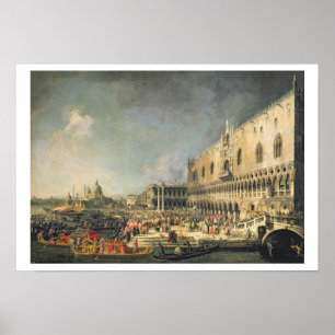 Affiche La réception de l'ambassadeur de France à Venise,