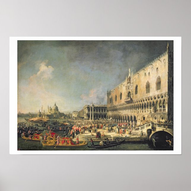 Affiche La réception de l'ambassadeur de France à Venise, (Devant)