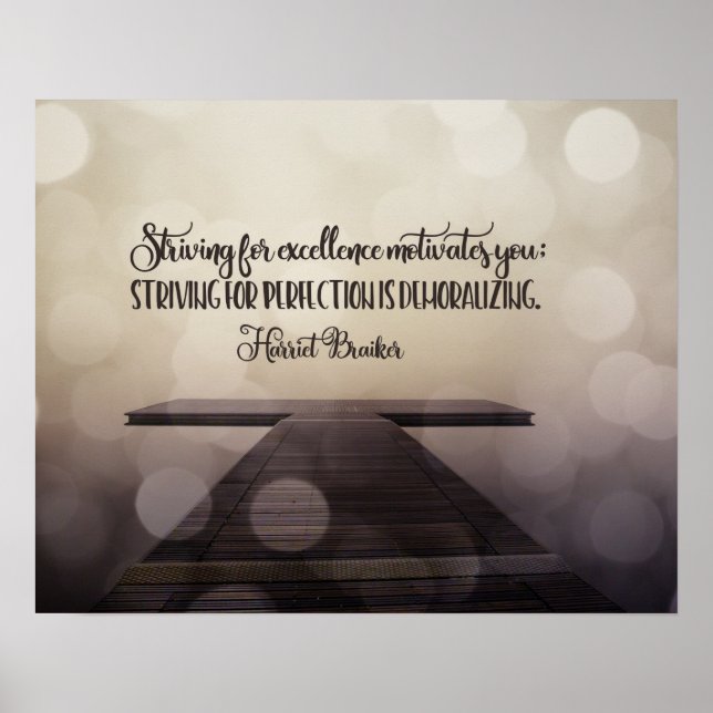 Affiche La Recherche De L'Excellence (Devant)