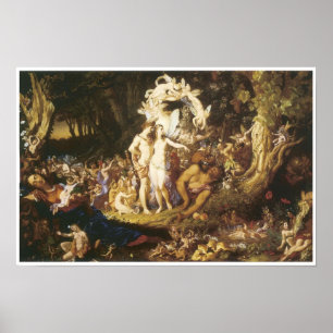 Affiche La réconciliation d'Oberon et de Titania, 1847