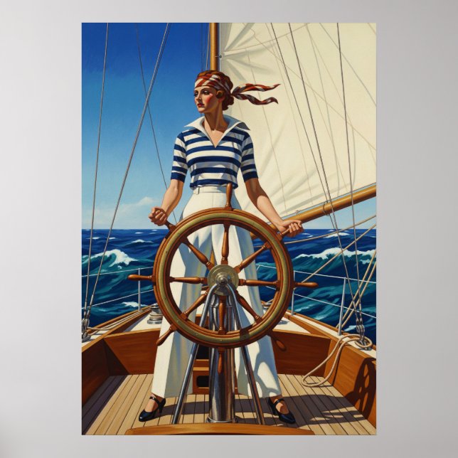 Affiche LA REGATIÈRE (La Yachtswoman) (Devant)