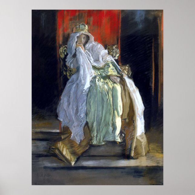 Affiche La Reine Dans "Hamlet" (Devant)