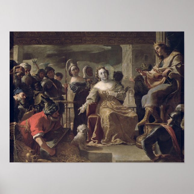 Affiche La reine de Saba devant Salomon (Devant)