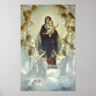 Affiche La reine des anges William Adolphe Bouguereau