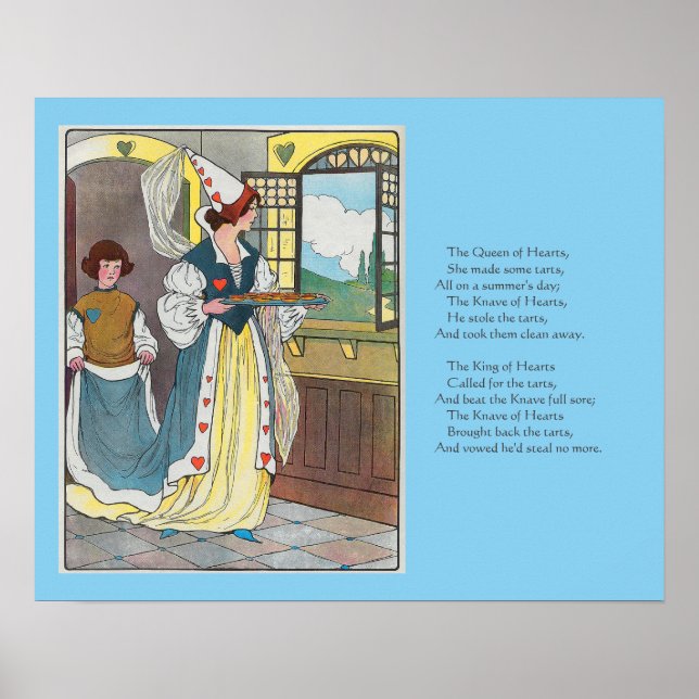 Affiche La Reine des Coeurs Fit Des Tartes, La Petite Rhym (Devant)