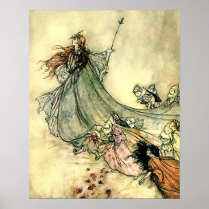 Affiche La reine des fées d'Arthur Rackham