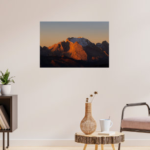 Affiche La reine du lever du soleil des Dolomites Marmolad