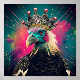 Affiche La Reine du Vautour - Vautour Oiseau Mur Art