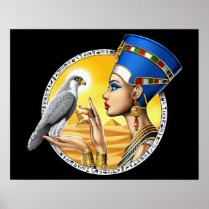 Affiche La reine égyptienne Nefertiti