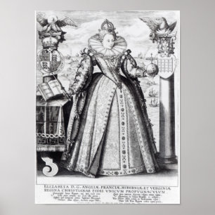 Affiche La Reine Elizabeth I 1596