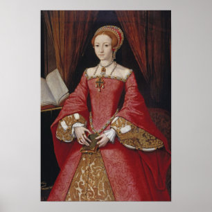 Affiche La Reine Elizabeth la première copie de portrait