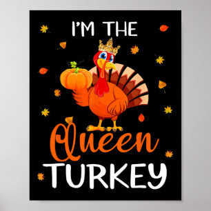 Affiche La Reine Turquie Thanksgiving Turquie Automne L