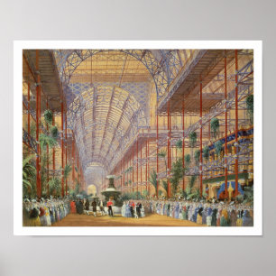 Affiche La reine Victoria inaugure l'exposition de 1862 ap