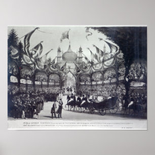 Affiche La Reine Victoria visitent d'abord à Brighton