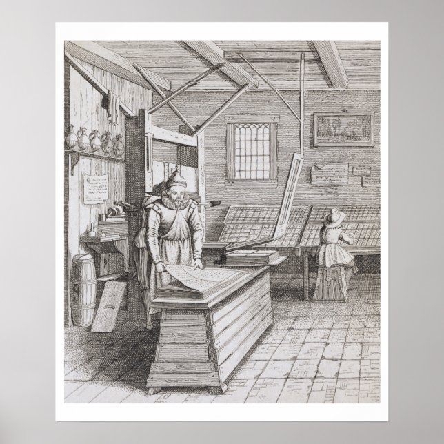 Affiche La reliure de Laurens Janszoon Koster, gravée par (Devant)