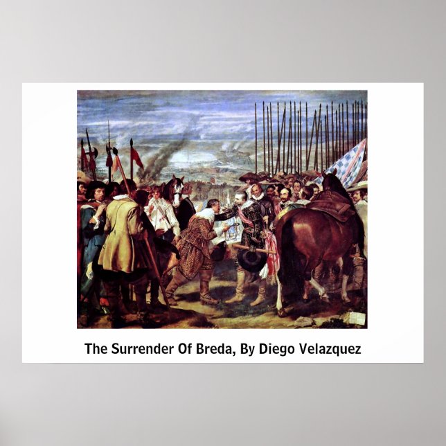 Affiche La Renonciation De Breda, Par Diego Velazquez (Devant)