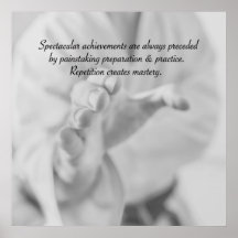 La répétition crée la maîtrise.