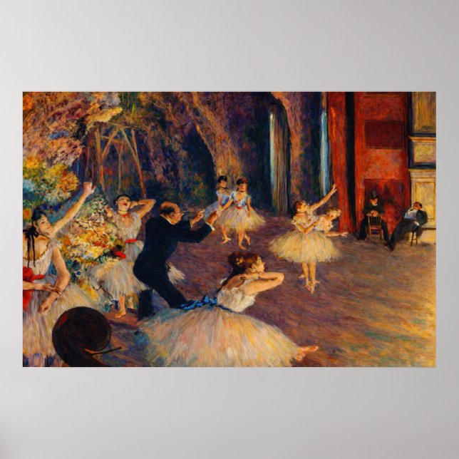 Affiche La Répétition de ballet sur scène de Degas (Devant)