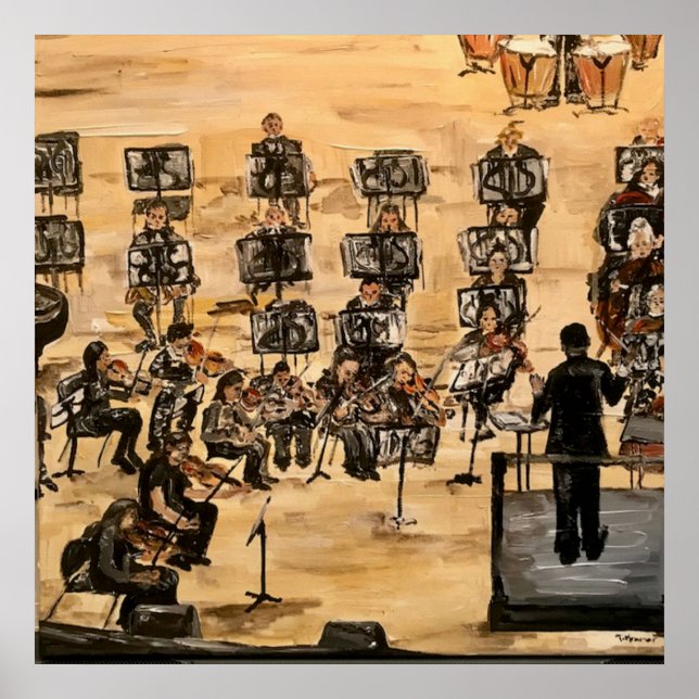 Affiche "La répétition" en acrylique (Devant)