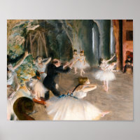 La répétition sur scène par Edgar Degas