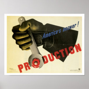 Affiche La réponse de l'Amérique ! Production