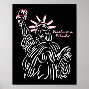 Affiche La Résistance Est Patriotique 4 Juillet Char Résis