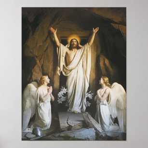 Affiche La résurrection de Carl Bloch, Art Religieux