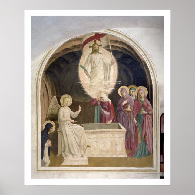 Affiche La Résurrection du Christ et des Pieuses Femmes à (Devant)