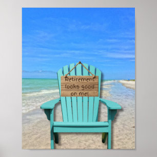 Affiche La retraite me va bien ! Plage de l'Île Sanibel