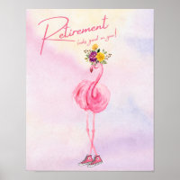 La retraite te va bien ! Flamant rose en Basket