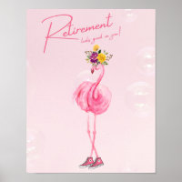 La retraite te va bien ! Flamant rose en Basket
