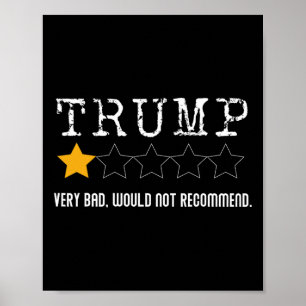 Affiche La Révision Anti-Trump Très Mauvaise Ne Recommande