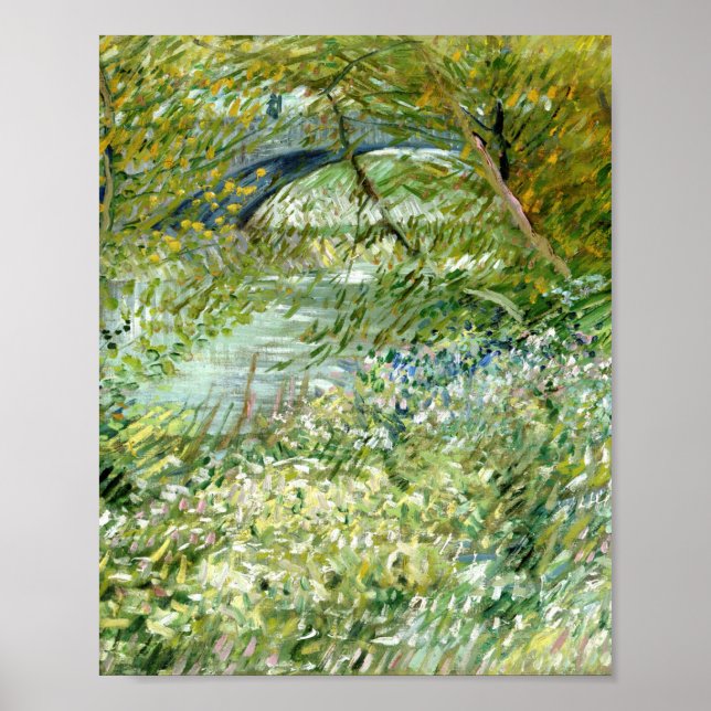 Affiche La rive de la rivière de Vincent Van Gogh Au print (Devant)