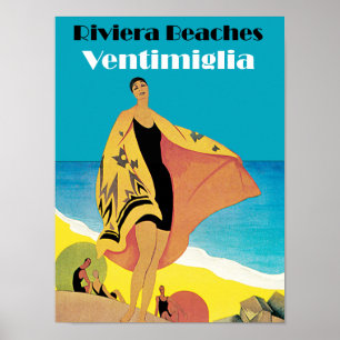 Affiche La Riviera échoue le ~ Ventimiglia