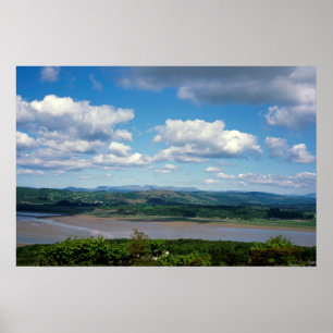 Affiche La rivière Kent vue d'Arnside Knott Arnside