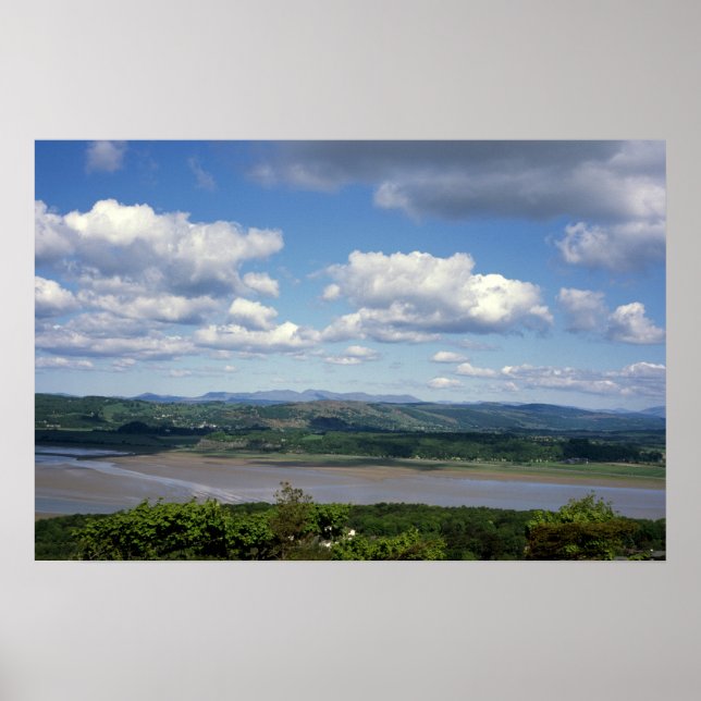 Affiche La rivière Kent vue d'Arnside Knott Arnside (Devant)
