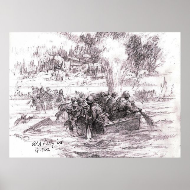 Affiche La rivière Saar sous le feu (Devant)