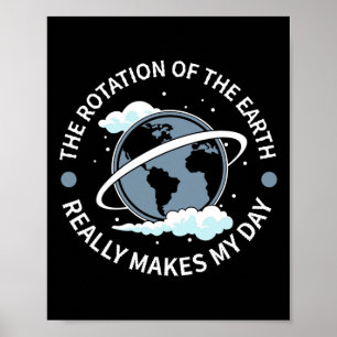Affiche La Rotation De La Terre Fait Ma Journée - Science 