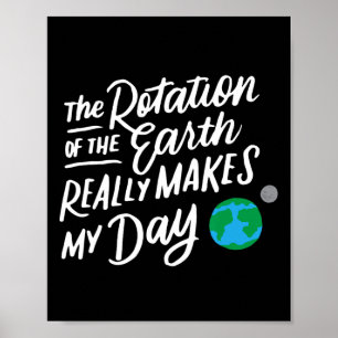 Affiche La Rotation De La Terre Fait Mon Jour Pun Science