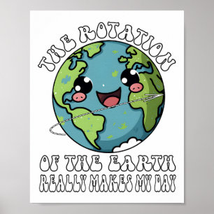 Affiche La Rotation De La Terre Fait Vraiment Mon Jour