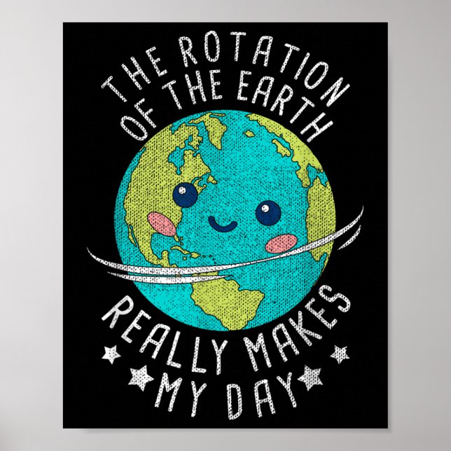 Affiche La Rotation De La Terre Fait Vraiment Mon Jour (Devant)