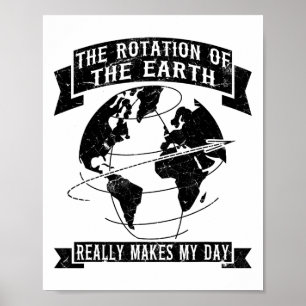 Affiche La Rotation De La Terre Fait Vraiment Mon Jour1