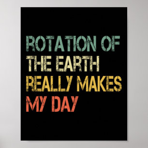Affiche La rotation de la Terre me fait vraiment passer un