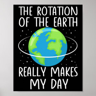 Affiche La rotation de la Terre rend ma journée drôle Scie